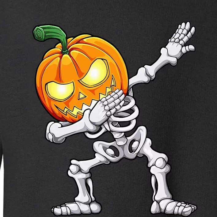 Halloween Dabbing Skeleton Scary Pumpkin Jack O Lantern Toddler Sweatshirt