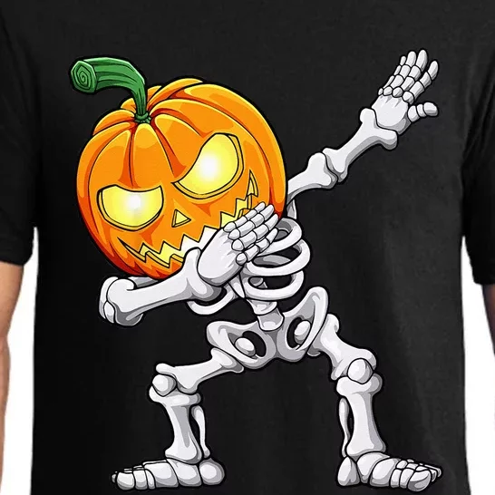 Halloween Dabbing Skeleton Scary Pumpkin Jack O Lantern Pajama Set