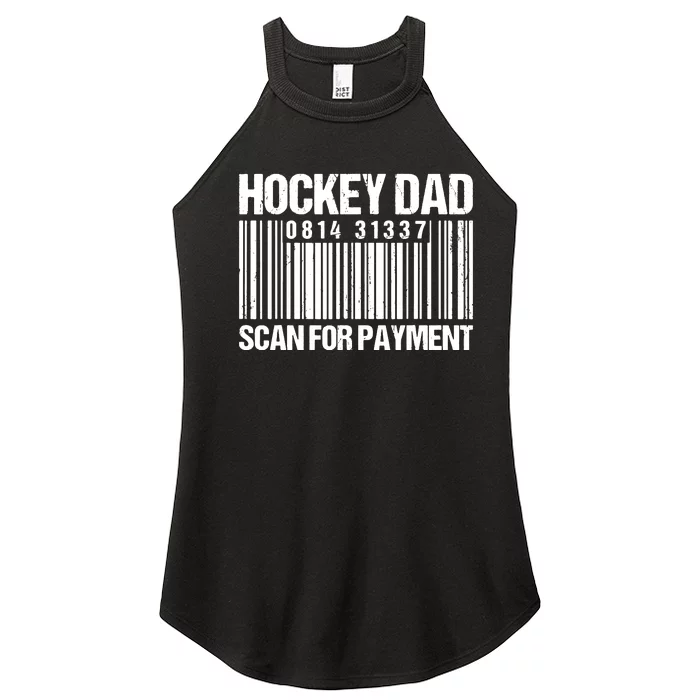 Hockey Dad Scan For Payment Barcode Hockey Dad Women’s Perfect Tri Rocker Tank