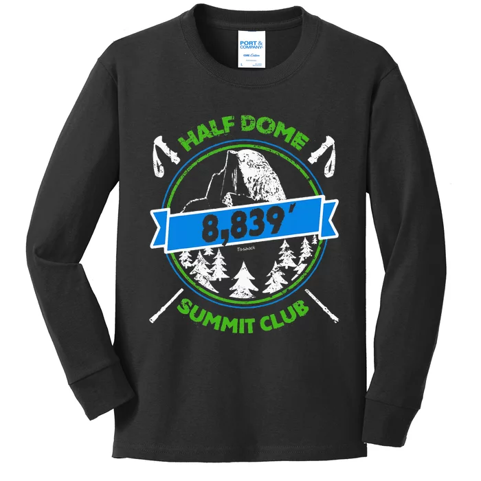 Half Dome Summit Club Kids Long Sleeve Shirt