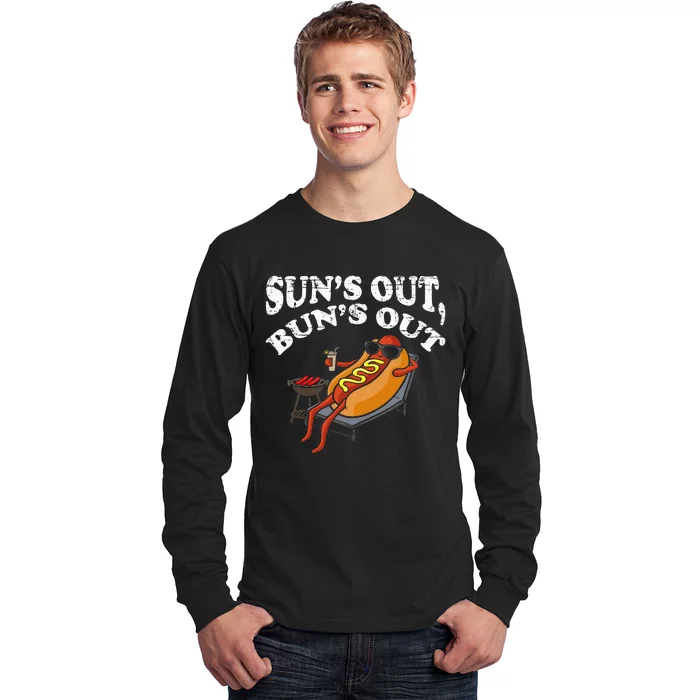 Hot Dog Sun´S Out Bun´S Out Bbq Long Sleeve Shirt