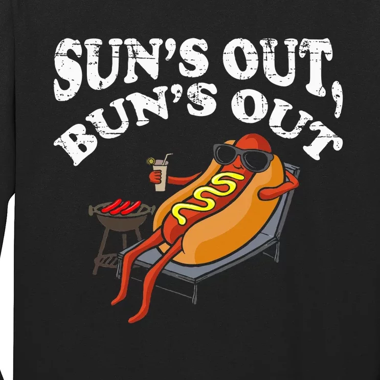 Hot Dog Sun´S Out Bun´S Out Bbq Long Sleeve Shirt