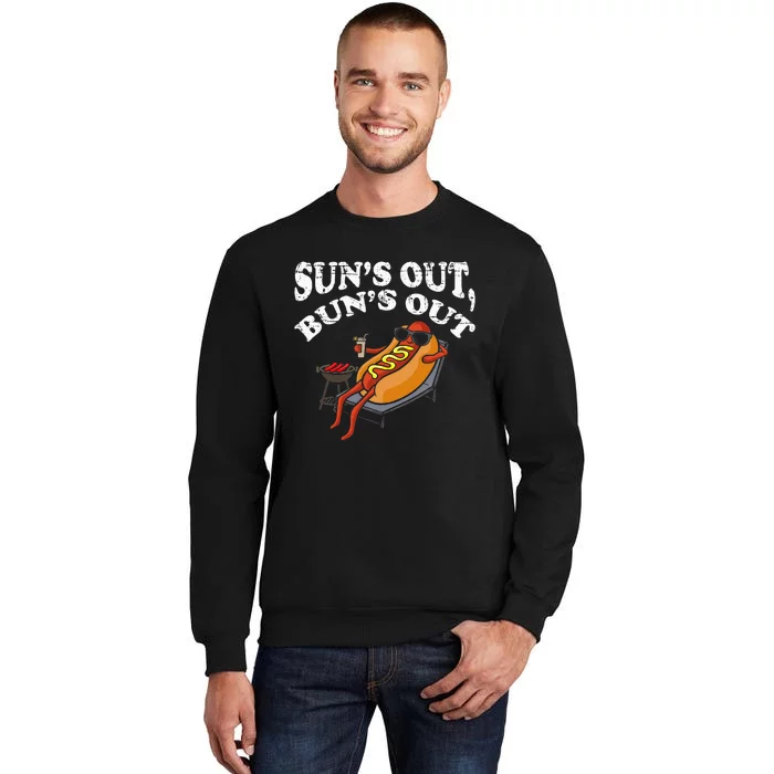 Hot Dog Sun´S Out Bun´S Out Bbq Sweatshirt