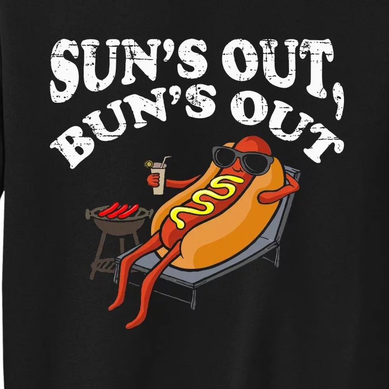 Hot Dog Sun´S Out Bun´S Out Bbq Sweatshirt