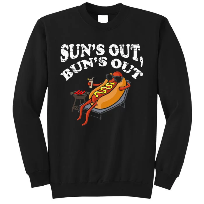 Hot Dog Sun´S Out Bun´S Out Bbq Sweatshirt