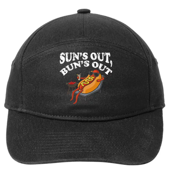 Hot Dog Sun´S Out Bun´S Out Bbq 7-Panel Snapback Hat