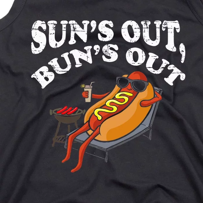 Hot Dog Sun´S Out Bun´S Out Bbq Tank Top