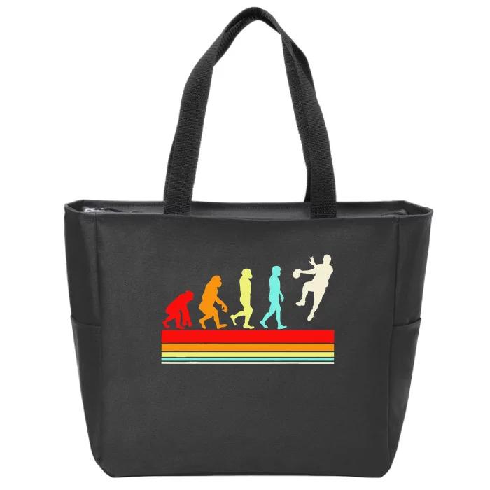 Handball Design Sports Athletes Zip Tote Bag