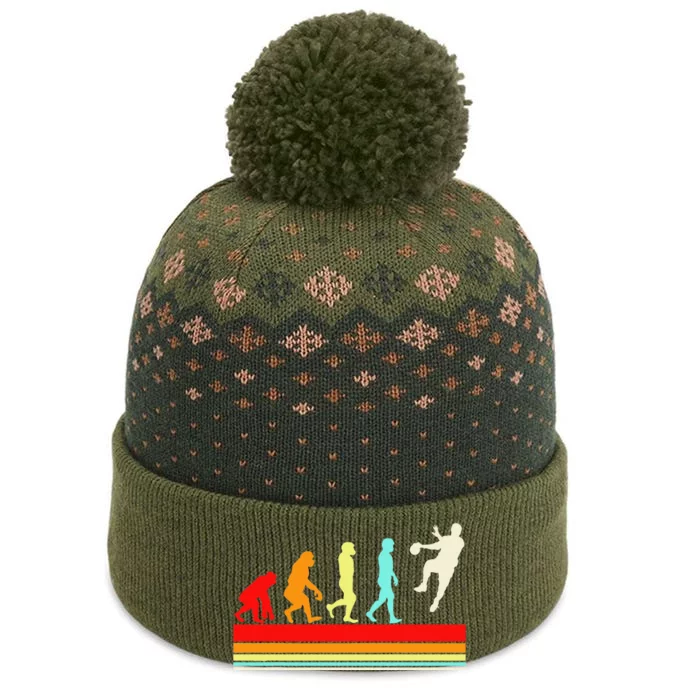 Handball Design Sports Athletes The Baniff Cuffed Pom Beanie