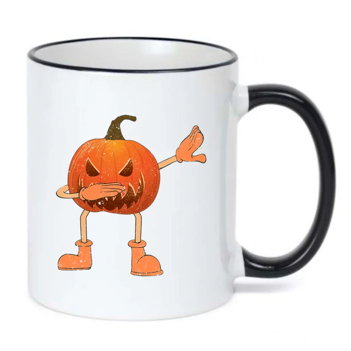 Halloween Dabbing Scary Pumpkin Jack O Lantern Dab Dance Gift Black Color Changing Mug