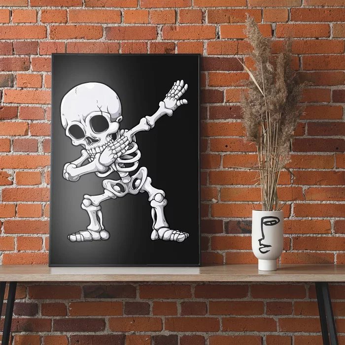 Halloween Dabbing Skeleton Skull Rib Cage Dab Dance Poster