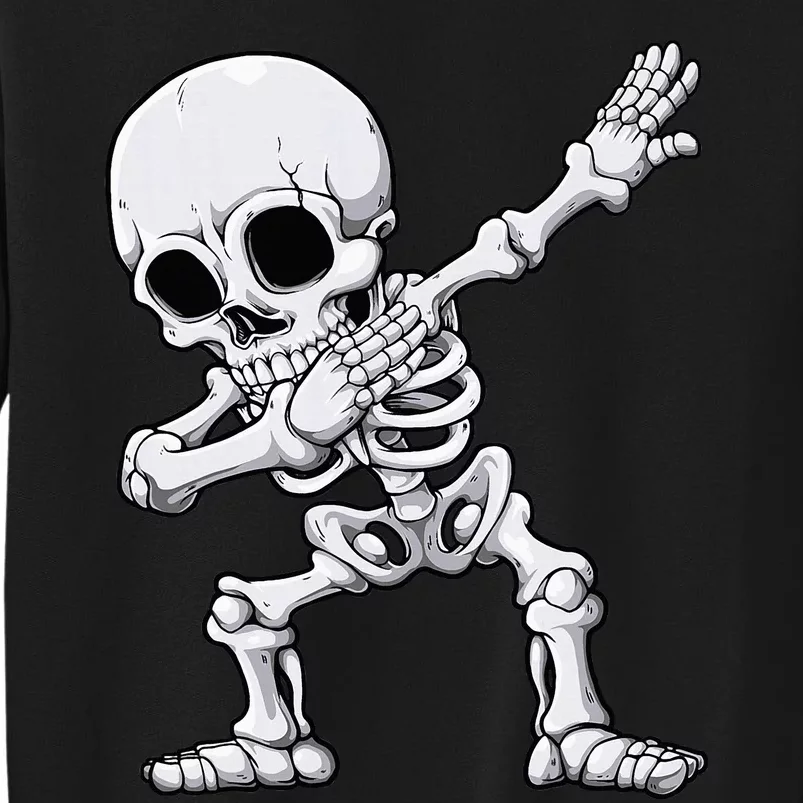 Halloween Dabbing Skeleton Skull Rib Cage Dab Dance Tall Sweatshirt