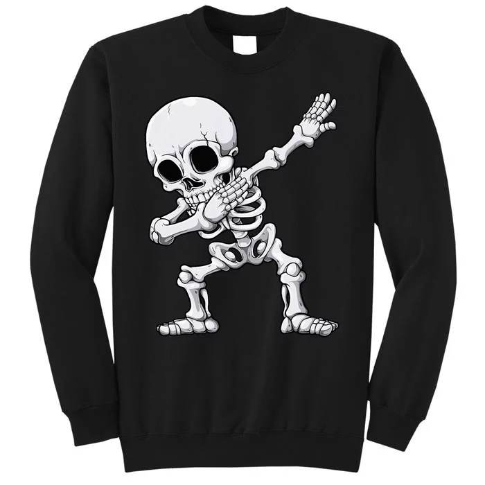 Halloween Dabbing Skeleton Skull Rib Cage Dab Dance Tall Sweatshirt