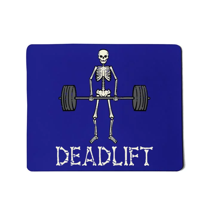 Halloween Deadlift Skeleton Gym Workout Costume Women Mousepad