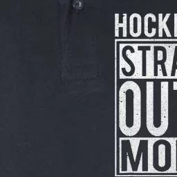 Hockey Dad Straight Outta Money I Funny Hockey Gift Softstyle Adult Sport Polo