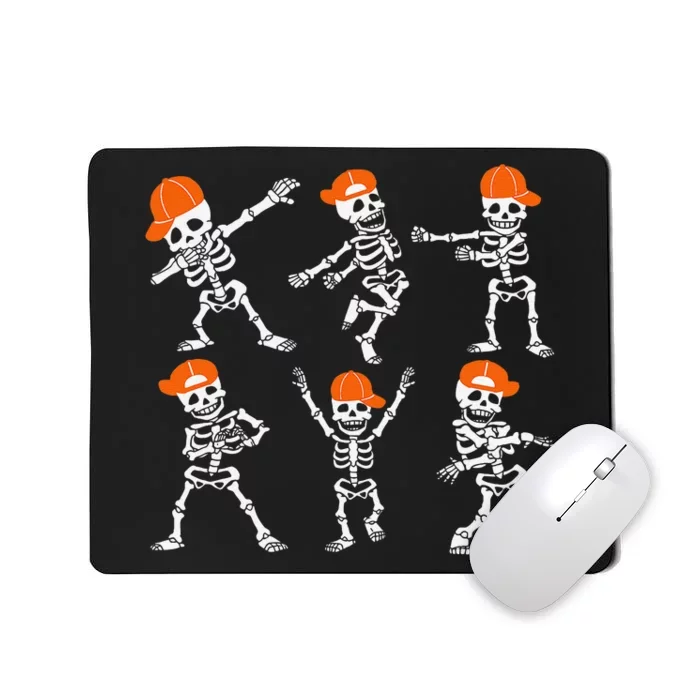 Halloween Dancing Skeleton Cap Funny Gift Mousepad