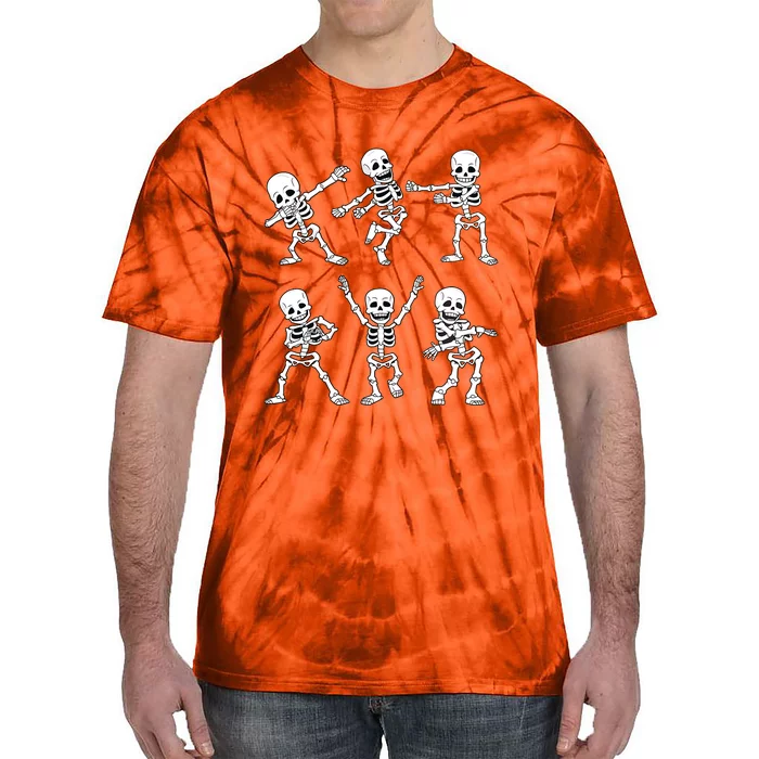 Halloween Dancing Skeletons Dance Challenge Tie-Dye T-Shirt