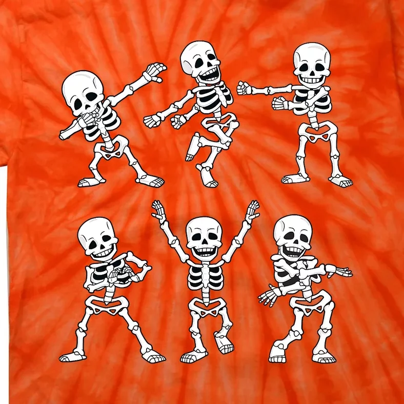 Halloween Dancing Skeletons Dance Challenge Tie-Dye T-Shirt