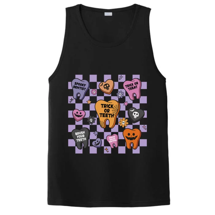 Halloween Dentist Spooky Th Dental Hygienist Halloween Gift Performance Tank