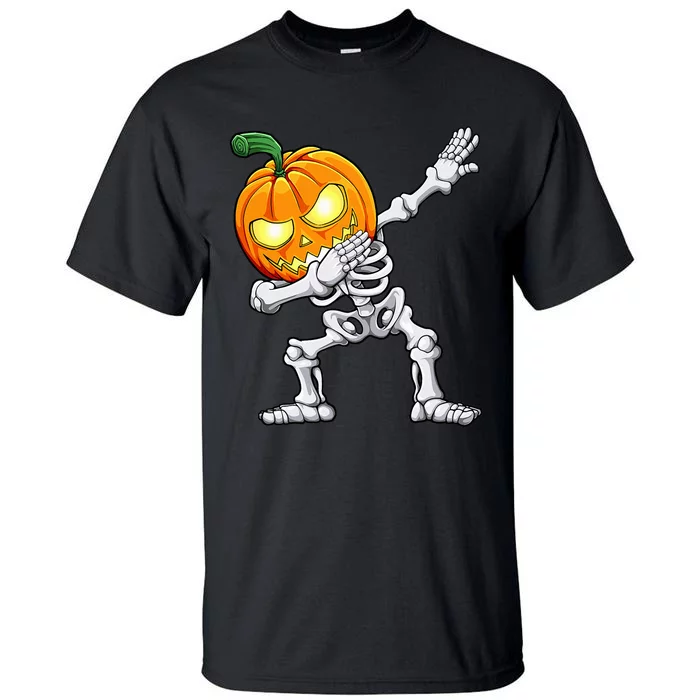 Halloween Dabbing Skeleton Scary Pumpkin Jack O Lantern Tall T-Shirt