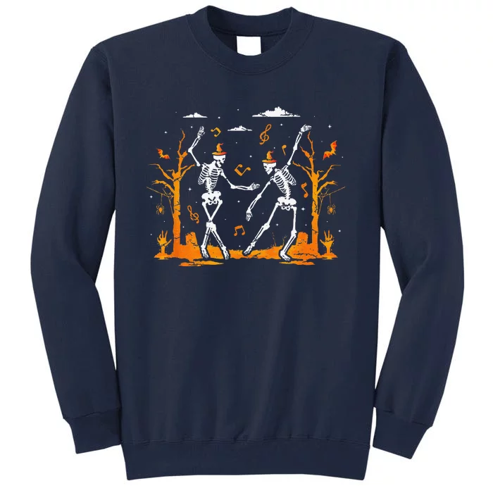 Halloween Dancer Spooky Dancing Skeleton Trick Or Treating Tall Sweatshirt