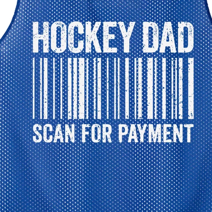 Hockey Dad Scan For Payment Hockey Lover Daddy Mesh Reversible Basketball Jersey Tank