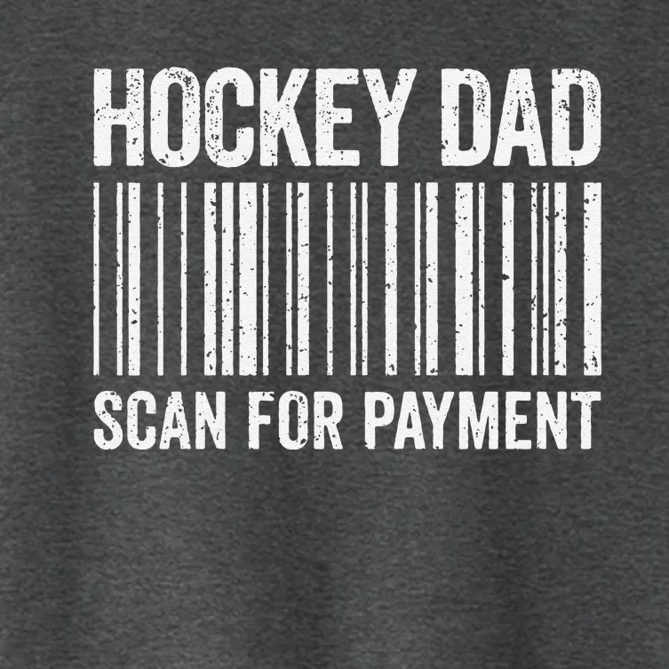 Hockey Dad Scan For Payment Hockey Lover Daddy Women's Crop Top Tee