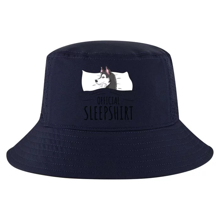 Husky Dog Sleep Funny Cool Comfort Performance Bucket Hat