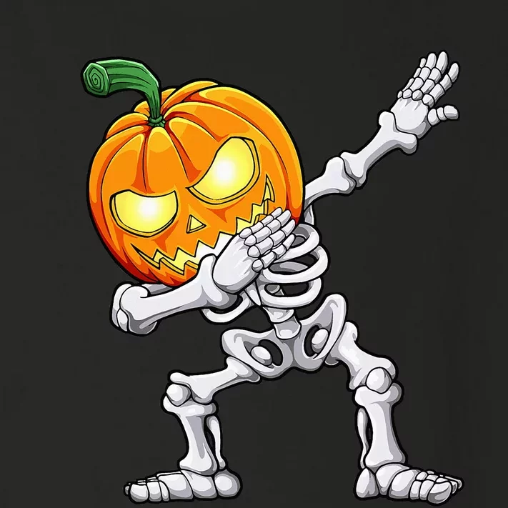 Halloween Dabbing Skeleton Scary Pumpkin Jack O Lantern Toddler Long Sleeve Shirt