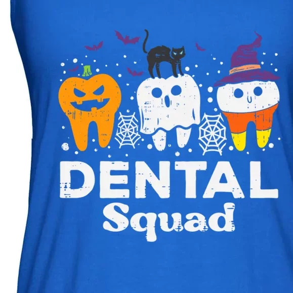 Halloween Dental Squad Teeth Funny Costume Dentist Gift Ladies Essential Flowy Tank