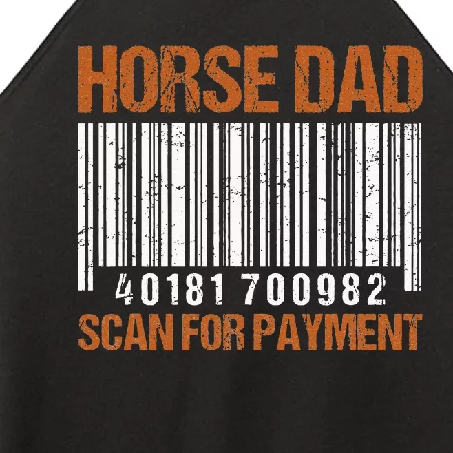 Horse Dad Scan For Payment Women’s Perfect Tri Rocker Tank