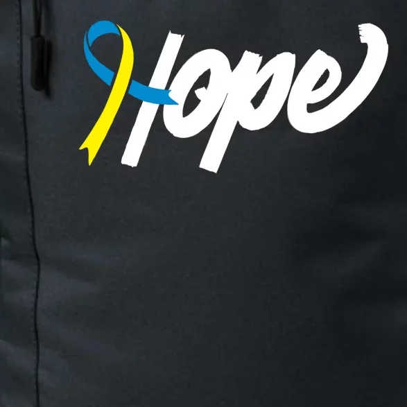 Hope Down Syndrome Awareness Ribbon Daily Commute Backpack