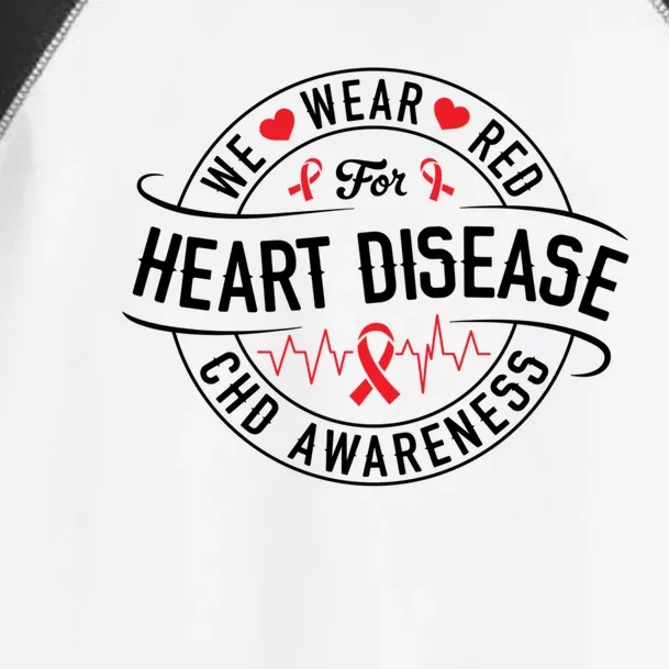 Heart Disease Survivor Chd Heart Disease Awareness Month Cool Gift Toddler Fine Jersey T-Shirt