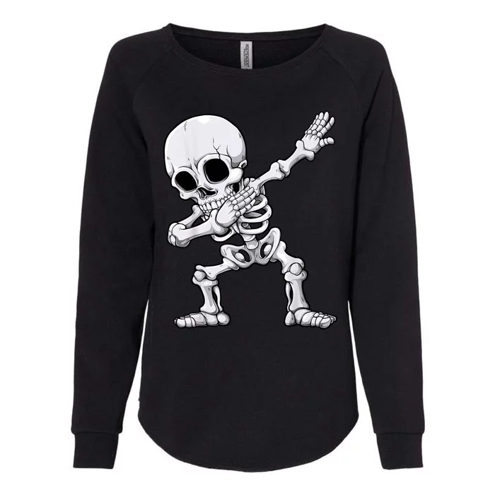 Halloween Dabbing Skeleton Skull Rib Cage Dab Dance Womens California Wash Sweatshirt