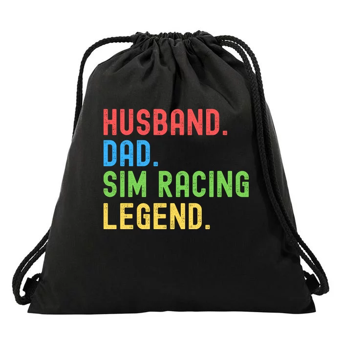 Husband Dad Sim Racing Legend Racing Sim Esport Sim Racer Sim Racing Cockpit Drawstring Bag