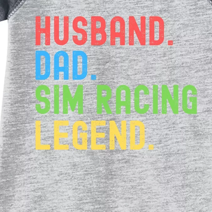 Husband Dad Sim Racing Legend Racing Sim Esport Sim Racer Sim Racing Cockpit Infant Baby Jersey Bodysuit