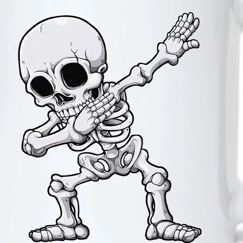 Halloween Dabbing Skeleton Skull Rib Cage Dab Dance Black Color Changing Mug