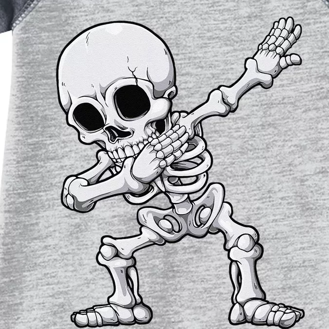 Halloween Dabbing Skeleton Skull Rib Cage Dab Dance Infant Baby Jersey Bodysuit