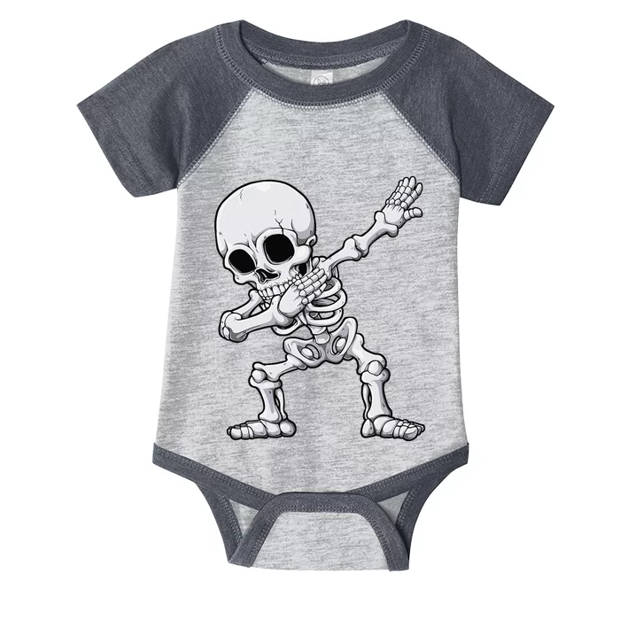 Halloween Dabbing Skeleton Skull Rib Cage Dab Dance Infant Baby Jersey Bodysuit