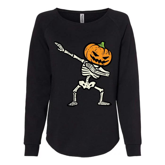 Halloween Dab Skeleton Pumpkin Costume Great Gift Womens California Wash Sweatshirt