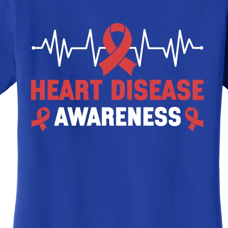 Heart Disease Support Heart Disease Awareness Cute Gift Women's T-Shirt