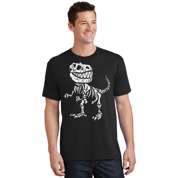 Halloween Dino Skeleton Trex T-Shirt