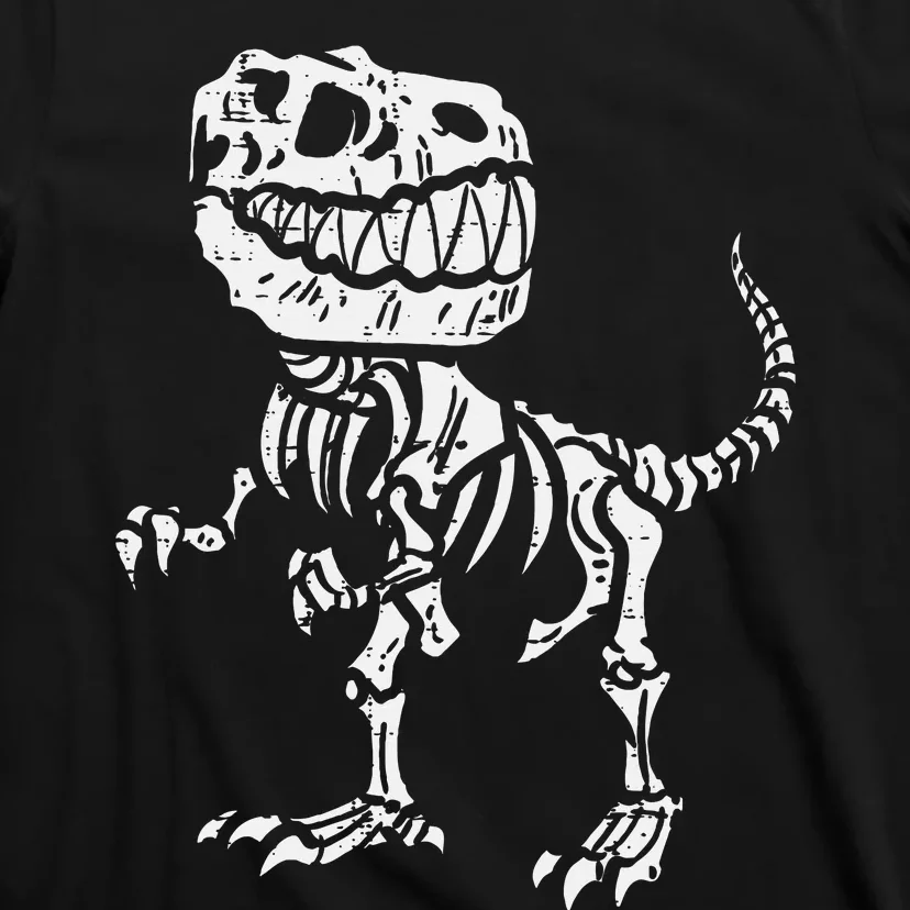 Halloween Dino Skeleton Trex T-Shirt