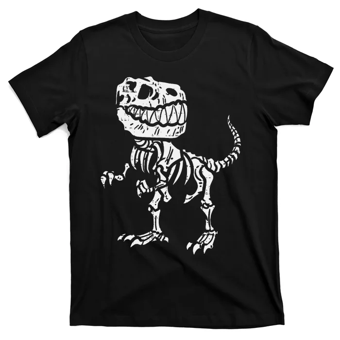 Halloween Dino Skeleton Trex T-Shirt