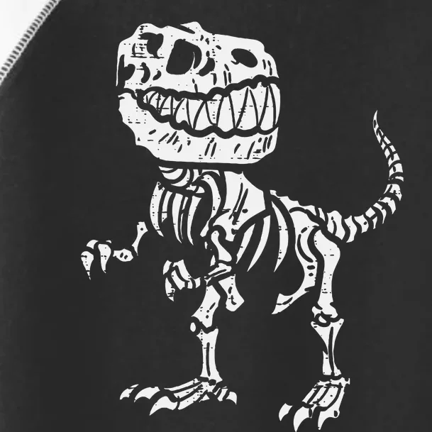 Halloween Dino Skeleton Trex Toddler Fine Jersey T-Shirt