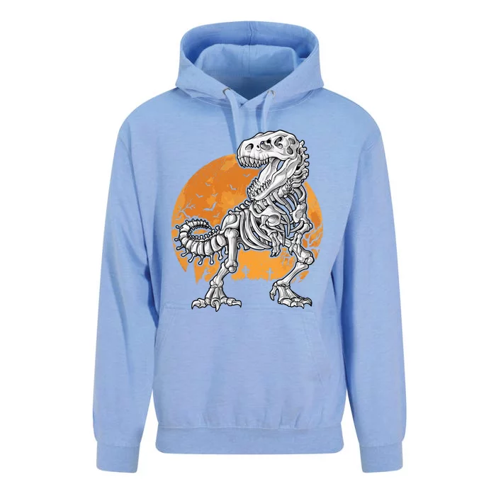 Halloween Dinosaur Skeleton T Rex Scary Moon Sweat Unisex Surf Hoodie