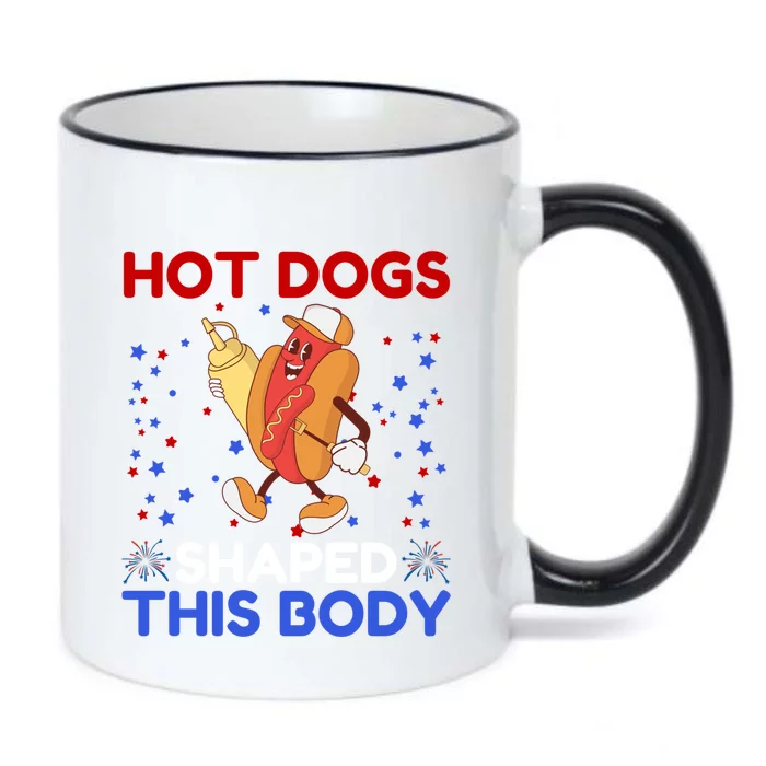 Hot Dogs Shaped This Body For Hot Dogs Lovers 4th Of July Funny Gift Black Color Changing Mug