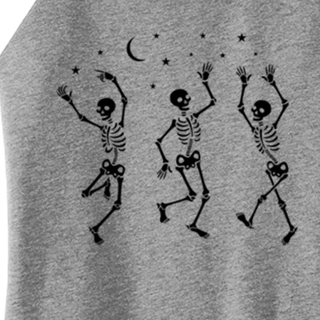 Halloween Dancing Skeletons Gift Women’s Perfect Tri Rocker Tank