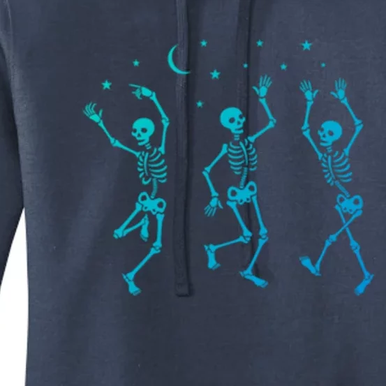 Halloween Dancing Skeletons Gift Women's Pullover Hoodie