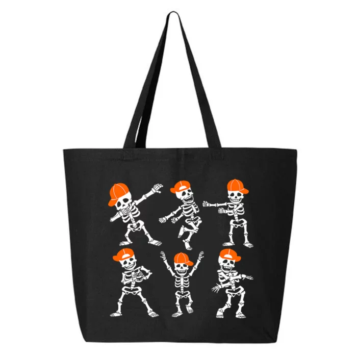 Halloween Dancing Skeleton Cap Funny 25L Jumbo Tote